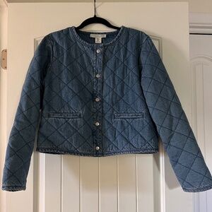 Quilted denim jacket
